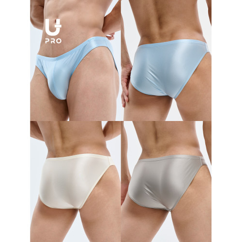 UPRO柚璞透氣時尚綢緞光澤男士性感三角內褲刺綉小三角 UPRO柚璞透氣時尚綢緞光澤男士性感三角內褲刺綉小三角