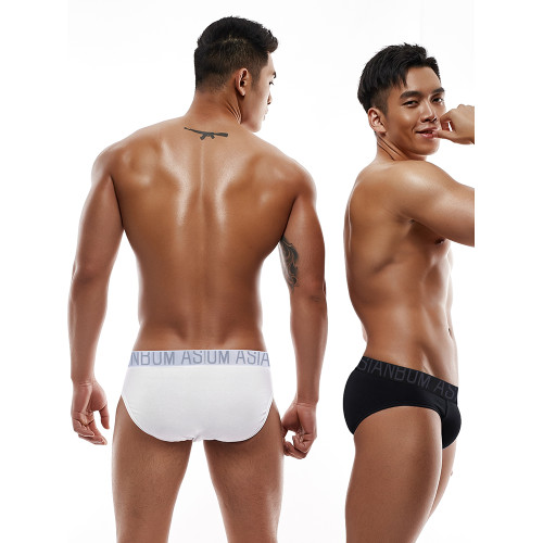 男士中腰三角褲 40 支精梳棉 雙層囊袋 絲光腰帶 透氣簡約經典 男士中腰三角褲 40 支精梳棉 雙層囊袋 絲光腰帶 透氣簡約經典