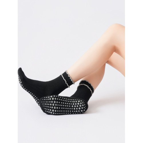 雙層花邊瑜珈襪防滑專業親膚透氣防滑地板襪韓系學院風甜美百搭女 雙層花邊瑜珈襪防滑專業親膚透氣防滑地板襪韓系學院風甜美百搭女