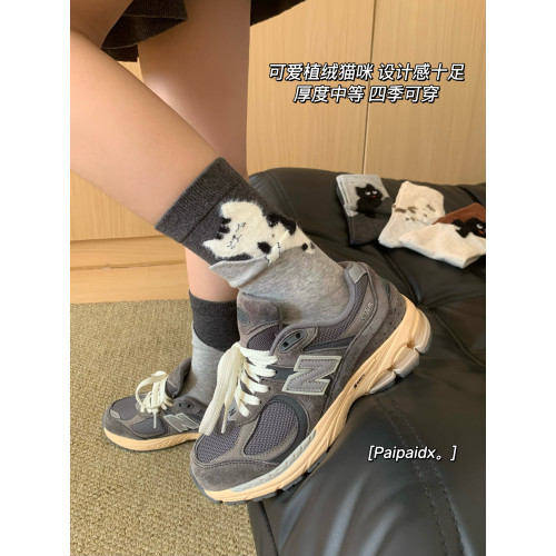 植絨毛小貓咪襪子女款秋冬純棉紗線中筒襪2025新款爆款加厚長筒襪 植絨毛小貓咪襪子女款秋冬純棉紗線中筒襪2025新款爆款加厚長筒襪