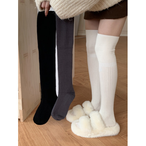 細細條 過膝襪女ins日系簡約風秋冬百搭純色jk顯瘦大腿襪竪紋長襪 細細條 過膝襪女ins日系簡約風秋冬百搭純色jk顯瘦大腿襪竪紋長襪