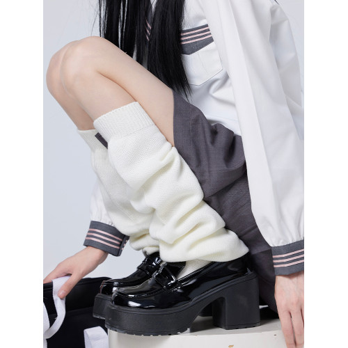 JK平板泡泡襪70cm日本校供加寬砲姐堆堆腿襪顯瘦秋冬長中筒大象襪 JK平板泡泡襪70cm日本校供加寬砲姐堆堆腿襪顯瘦秋冬長中筒大象襪