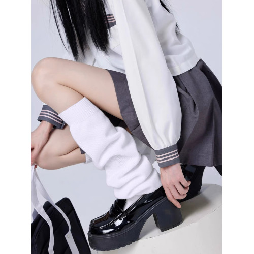 JK平板泡泡襪70cm日本校供加寬砲姐堆堆腿襪顯瘦秋冬長中筒大象襪 JK平板泡泡襪70cm日本校供加寬砲姐堆堆腿襪顯瘦秋冬長中筒大象襪