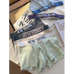 5A抑菌男士內褲莫代爾棉春秋中腰無痕寬松舒適親膚男生平角四角褲