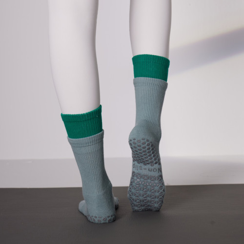 2025瑜珈專用秋冬加厚中筒防滑襪女款健身普拉提室內運動瑜珈褲