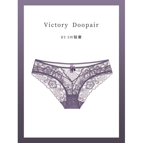 維多利亞多培爾歐美性感蕾絲內褲女純棉襠法式情調透氣舒適三角褲