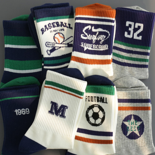 兒童襪男童春秋中大童中筒運動潮流帥氣秋冬小孩高腰初中生學生襪 兒童襪男童春秋中大童中筒運動潮流帥氣秋冬小孩高腰初中生學生襪