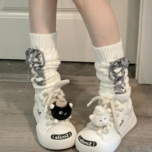 白色小腿襪套堆堆襪腿套女款春夏季中筒jk搭配小皮鞋修飾腿型襪子 白色小腿襪套堆堆襪腿套女款春夏季中筒jk搭配小皮鞋修飾腿型襪子