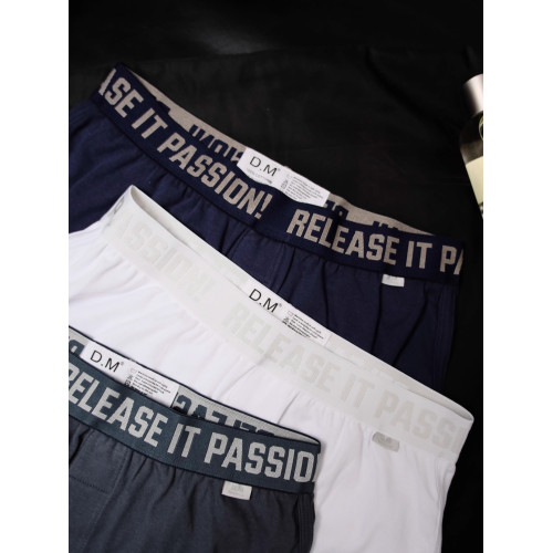 D.M男內褲青年阿羅褲 低腰性感家居短褲寬鬆大碼四角睡褲棉字母