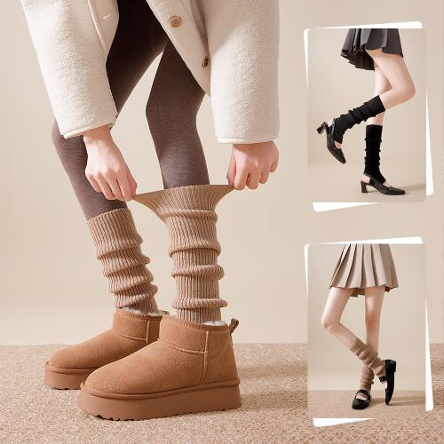 時尚秋冬季配瑜珈褲百搭襪套堆堆襪女直筒顯瘦踩腳小腿襪兩用袖套 時尚秋冬季配瑜珈褲百搭襪套堆堆襪女直筒顯瘦踩腳小腿襪兩用袖套