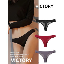 超薄丁字褲女內褲2025新款性感健身瑜珈運動無痕冰絲女士t褲