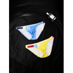 D.M男內褲 字母15性感低腰三角褲吸汗透氣夏牛奶絲冰絲薄比基尼