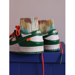 紥染漸變襪子男女小衆潮牌街頭粗針低幫短襪美式個性粗線中筒襪棉