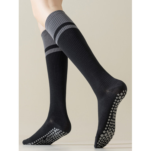 拼色瑜珈小腿襪專業防滑普拉提壓力運動襪子女春秋健身舞蹈長筒襪 拼色瑜珈小腿襪專業防滑普拉提壓力運動襪子女春秋健身舞蹈長筒襪