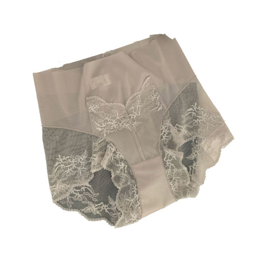 高腰輕收腹透氣孔網紗蕾絲大碼內褲女桑蠶絲襠高彈輕塑美臀三角褲 高腰輕收腹透氣孔網紗蕾絲大碼內褲女桑蠶絲襠高彈輕塑美臀三角褲