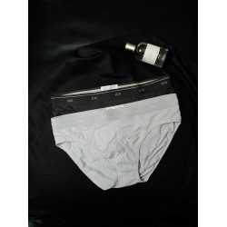 D.M男內褲高彈低腰性感三角褲商務純色透氣字母運動潮 50S莫代爾