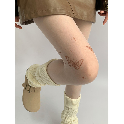 夜間教習室白色絲襪女夏薄款防勾絲襪子夏天打底襪蝴蝶白絲連褲襪 夜間教習室白色絲襪女夏薄款防勾絲襪子夏天打底襪蝴蝶白絲連褲襪