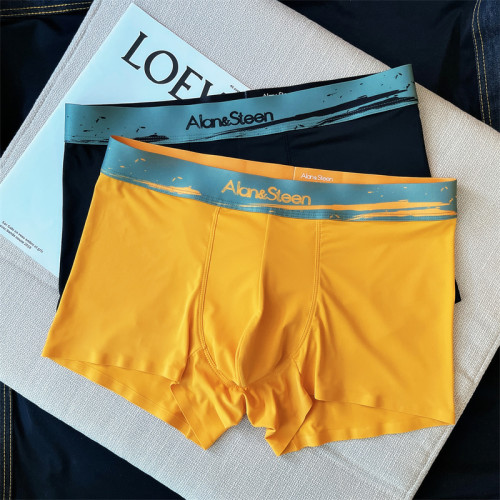 冰絲內褲男士平角褲夏季薄款透氣寬松男內褲大碼青年運動四角短褲 冰絲內褲男士平角褲夏季薄款透氣寬松男內褲大碼青年運動四角短褲