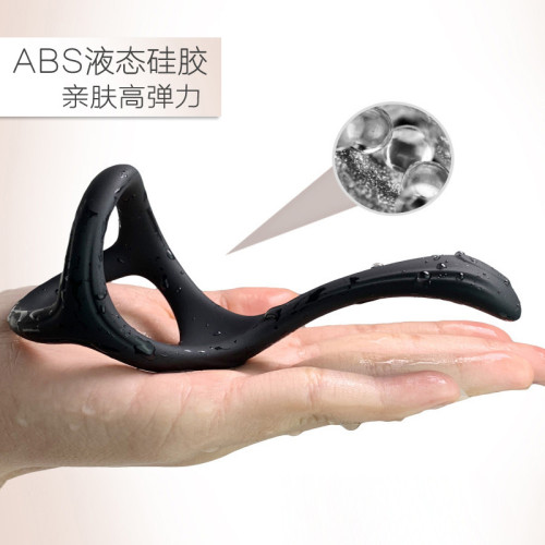 JOM男士低腰三角延時鎖精環彈力矽膠性感丁字褲T型吊環男內褲掛珮 JOM男士低腰三角延時鎖精環彈力矽膠性感丁字褲T型吊環男內褲掛珮