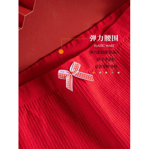 3條本命年女大紅色內褲新年婚慶純棉抗菌襠無痕中高腰透氣三角褲 3條本命年女大紅色內褲新年婚慶純棉抗菌襠無痕中高腰透氣三角褲