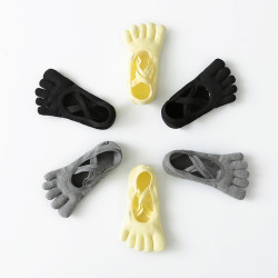 五指瑜珈襪女專業防滑普拉提室內分趾運動健身鞋舞蹈襪子夏薄