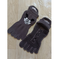 toesox普拉提瑜珈襪純棉五指襪瑜珈襪專業防滑耐磨鍛鍊舞蹈襪