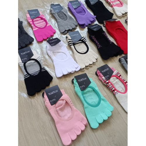 toesox普拉提瑜珈襪純棉五指襪瑜珈襪專業防滑耐磨鍛鍊舞蹈襪 toesox普拉提瑜珈襪純棉五指襪瑜珈襪專業防滑耐磨鍛鍊舞蹈襪