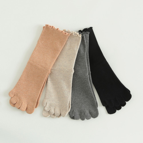 瑜珈襪女專業普拉提襪子防滑中筒分趾壓力運動健身室內五指襪 瑜珈襪女專業普拉提襪子防滑中筒分趾壓力運動健身室內五指襪