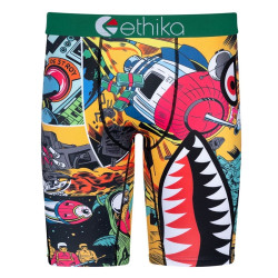 Ethika猛男粉運動內褲男生冰絲運動嘻哈美式無痕男士四角短褲衩子