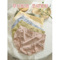 軟糯軟糯~大碼內褲女胖mm200斤高腰包臀內褲夏季薄款柔軟裸感親膚