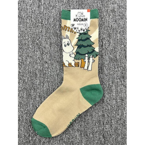 姆明亞美襪子新款女士純棉中筒襪卡通圖案森系文藝範甜美可愛潮襪 姆明亞美襪子新款女士純棉中筒襪卡通圖案森系文藝範甜美可愛潮襪