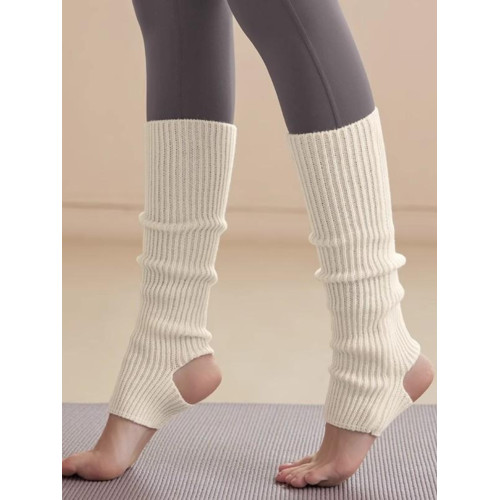 瑜珈襪白色堆堆襪女秋冬2025新款長筒腳踩襪套護腿抗菌針織小腿襪 瑜珈襪白色堆堆襪女秋冬2025新款長筒腳踩襪套護腿抗菌針織小腿襪