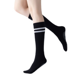 瑜珈襪子防滑專業女長筒室內健身跳操地板襪成人防滑襪普拉提襪子