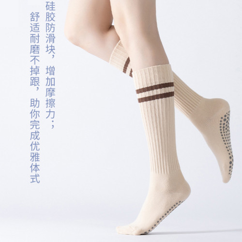 瑜珈襪子防滑專業女長筒室內健身跳操地板襪成人防滑襪普拉提襪子 瑜珈襪子防滑專業女長筒室內健身跳操地板襪成人防滑襪普拉提襪子