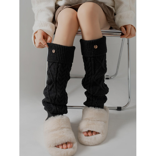 韓國東大門襪子女長筒老板娘同款毛線針織襪套腿套加厚小腿堆堆襪 韓國東大門襪子女長筒老板娘同款毛線針織襪套腿套加厚小腿堆堆襪
