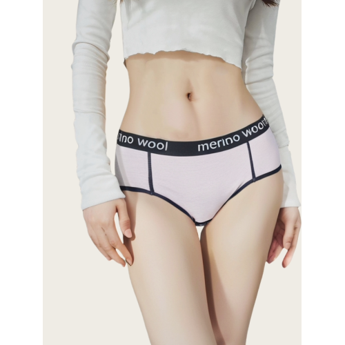 可夫特戶外美利奴羊毛內褲女中腰美麗諾徒步三角速乾運動內衣H58