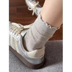 襪子女薄中筒襪ins潮鏤空春秋款長襪日系可愛卡通學生運動堆堆襪