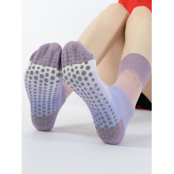 瑜珈襪子防滑專業女普拉提專用襪春夏漸變色多巴胺中筒健身運動襪