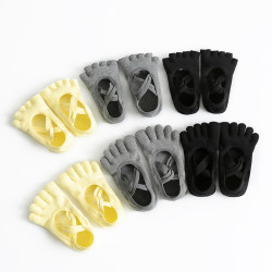 五指瑜珈襪女專業防滑普拉提夏季薄款室內運動空中健身服舞蹈襪子