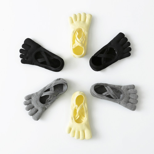 五指瑜珈襪女專業防滑普拉提夏季薄款室內運動空中健身服舞蹈襪子 五指瑜珈襪女專業防滑普拉提夏季薄款室內運動空中健身服舞蹈襪子