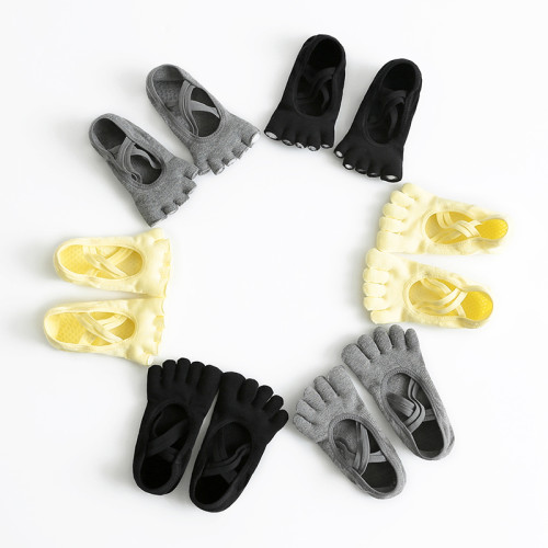 五指瑜珈襪女專業防滑普拉提夏季薄款室內運動空中健身服舞蹈襪子 五指瑜珈襪女專業防滑普拉提夏季薄款室內運動空中健身服舞蹈襪子