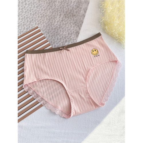 內褲女大碼胖mm200斤全棉中腰日系可愛莫代爾棉質面料無痕三角褲