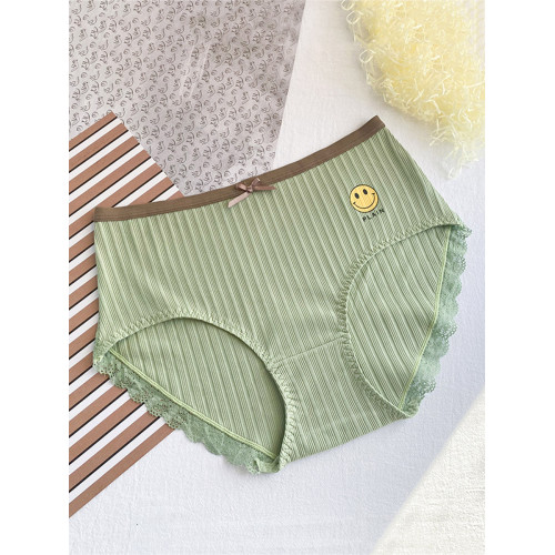 內褲女大碼胖mm200斤全棉中腰日系可愛莫代爾棉質面料無痕三角褲