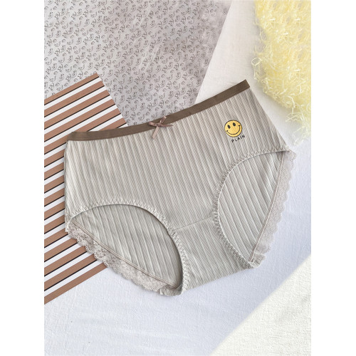 內褲女大碼胖mm200斤全棉中腰日系可愛莫代爾棉質面料無痕三角褲