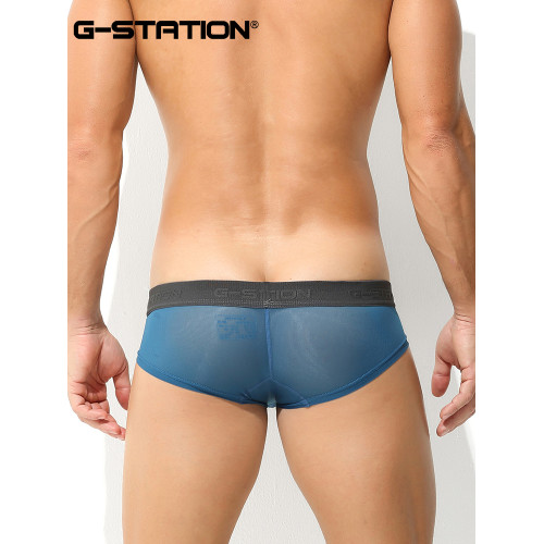 G-STATION超薄透氣男士小平角褲超低腰性感彈力緊身透氣速乾內褲 G-STATION超薄透氣男士小平角褲超低腰性感彈力緊身透氣速乾內褲