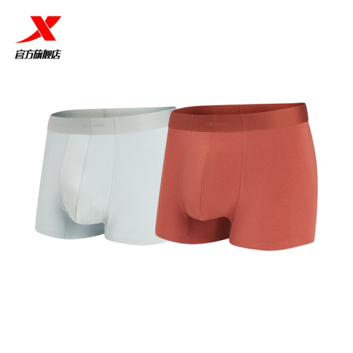 【2條裝】特步運動內褲男2025四角褲褲頭透氣高彈不易變形平角褲 【2條裝】特步運動內褲男2025四角褲褲頭透氣高彈不易變形平角褲