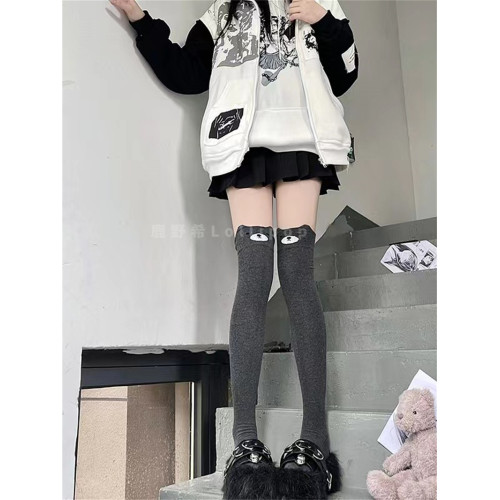 春秋新款日系軟萌可愛貓咪過膝襪JK少女長筒襪學院百搭小熊中筒襪 春秋新款日系軟萌可愛貓咪過膝襪JK少女長筒襪學院百搭小熊中筒襪
