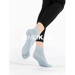 MEIKAN瑜珈襪子抗菌防滑專業女室內健身訓練分趾五指普拉提襪瑜珈