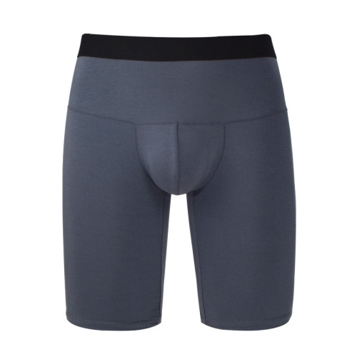 莫代爾男士運動內褲頭跑步緊身加長款防磨腿大碼平角褲衩長腿底褲 莫代爾男士運動內褲頭跑步緊身加長款防磨腿大碼平角褲衩長腿底褲