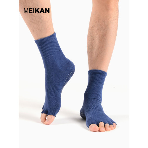瑜珈襪子男士五指襪防滑專業女普拉提長筒室內運動襪露趾夏季中筒 瑜珈襪子男士五指襪防滑專業女普拉提長筒室內運動襪露趾夏季中筒